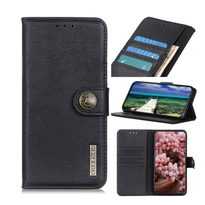 Funda Libro Samsung Galaxy S22 Khazneh de Piel de Vaca
