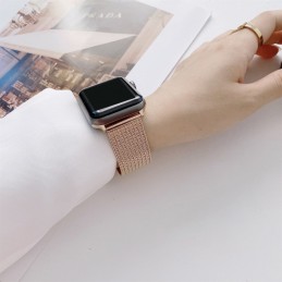Correa Reloj Apple Watch 7 45mm de Acero Recto para Mujer