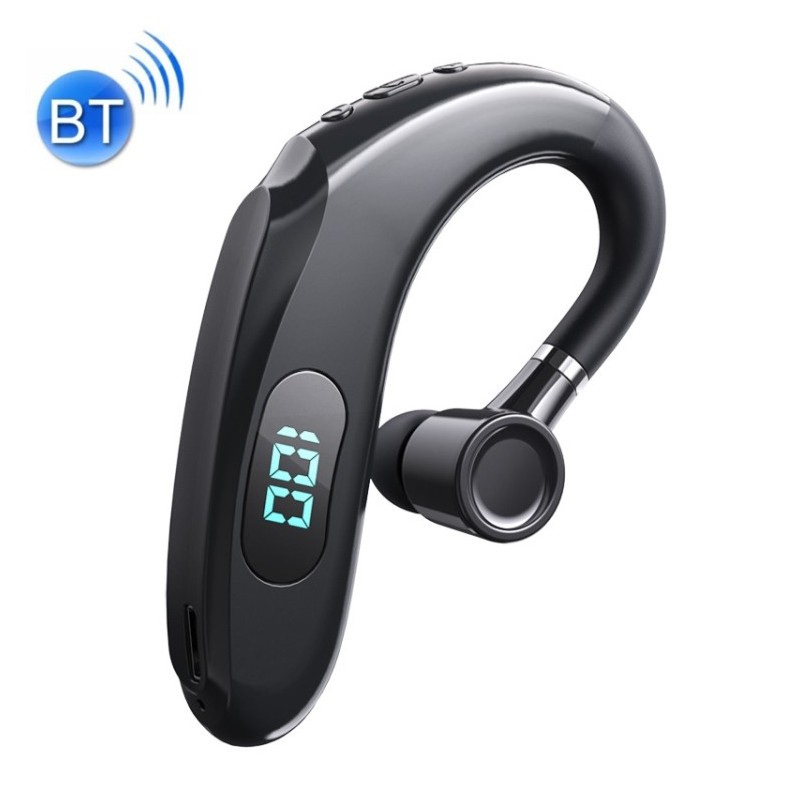 Auricular Bluetooth 5.2 Estéreo con Gancho para la Oreja Deportivo y Pantalla Digital