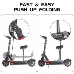 Patinete Eléctrico 10 Pulgadas Plegable 500W Carga Máxima 120 Kg