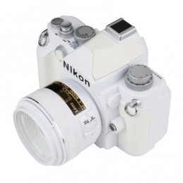 Maqueta de Cámara Fotografíca Nikon Color Blanco