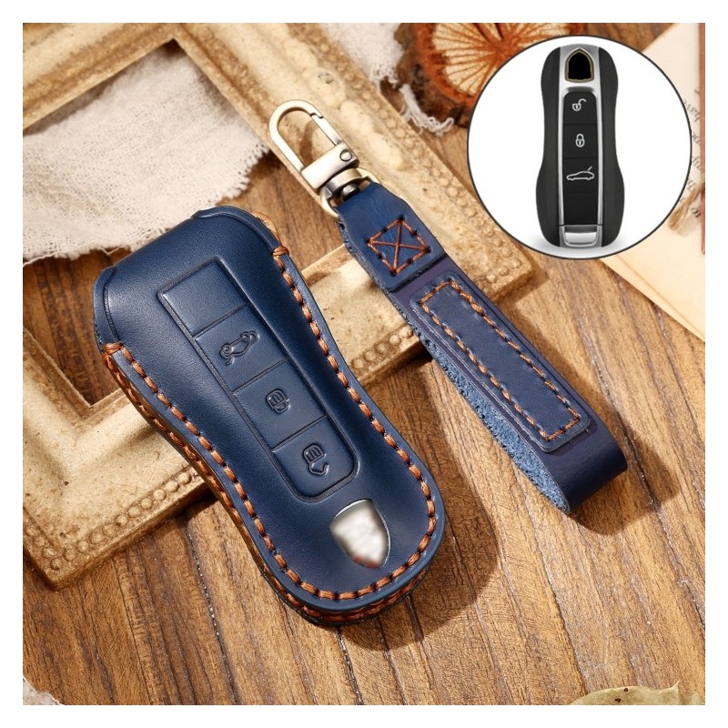 Funda Llave Coche de Piel Porsche Macan 718 2021 B Style
