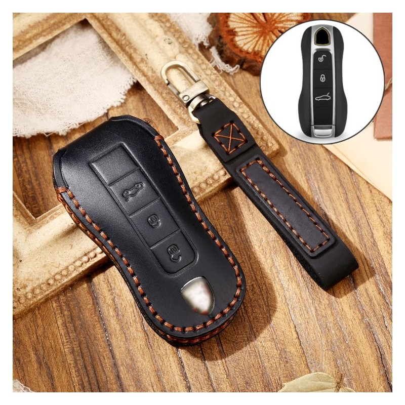 Funda Llave Coche de Piel Porsche Macan 718 2021 B Style