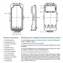 Funda Sumergible para Galaxy, Xiaomi, Google Android