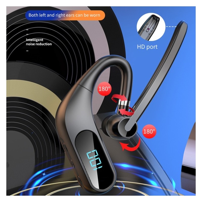 Auriculares Invisibles Auricular Bluetooth Con Gancho 25h De