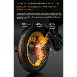 Bicicleta Eléctrica Plegable 20 Pulgadas 1000W 48V15AH