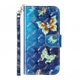 Funda con Mariposas en 3D para Samsung Galaxy S22 Ultra