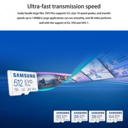 Samsung EVO Plus Micro SD 64GB Tarjeta de Memoria
