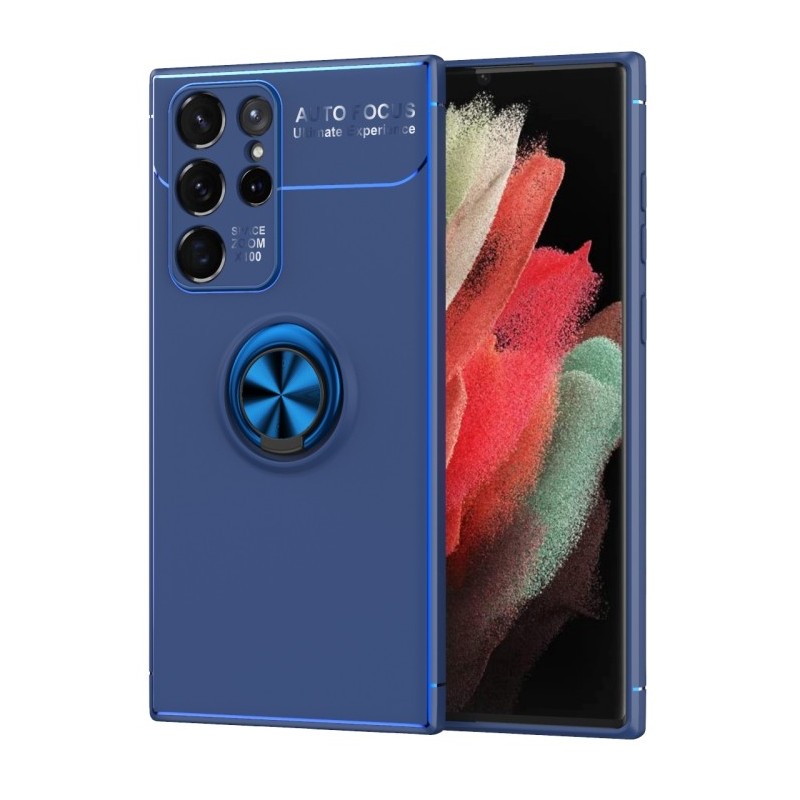 Funda de Silicona con Anillo para Samsung Galaxy S22 Ultra