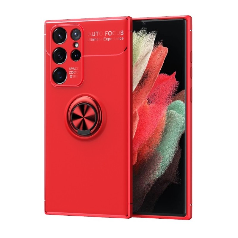 Funda de Silicona con Anillo para Samsung Galaxy S22 Ultra