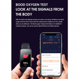 HAMTOD V300 Smartwatch con Termómetro Pulsometro