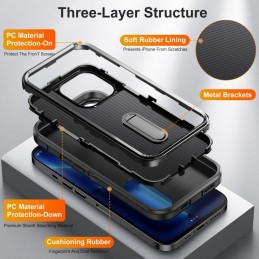 Funda Rugged iPhone 13 Pro Max 3 en 1