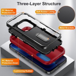 Funda Rugged iPhone 13 Pro 3 en 1