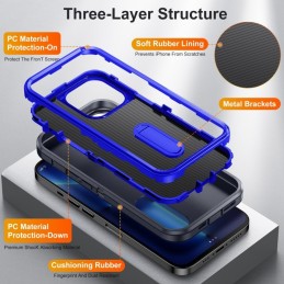 Funda Rugged iPhone 13 Pro 3 en 1