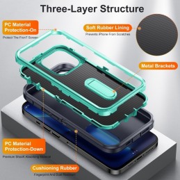 Funda Rugged iPhone 13 Pro 3 en 1