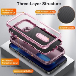 Funda Rugged iPhone 13 Pro 3 en 1