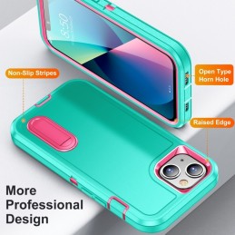 Funda Rugged iPhone 13 con Soporte 3 en 1
