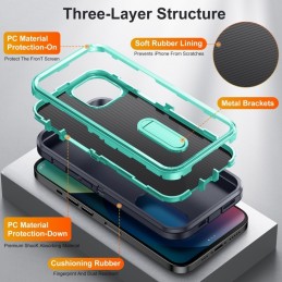 Funda Rugged iPhone 13 con Soporte 3 en 1