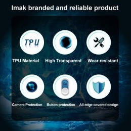 Funda iPhone 13 Pro Transparente Slicona imak UX-5 Series
