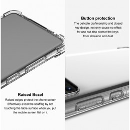 Funda Motorola Moto G71 Transparente Silicona iMAK Airbag + Protector Pantalla