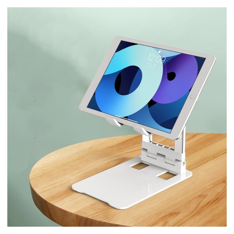 Soporte de Escritorio Antideslizante para Tablet y Móvil Elevable Plegable