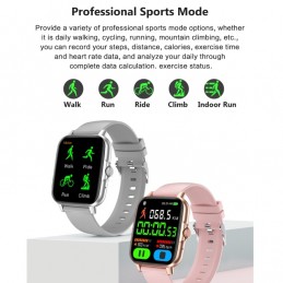 Smartwatch Unisex con Correa de Silicona NFC y Bluetooth