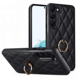 Funda Samsung Galaxy S23+ 5G Piel Rombico con Soporte Anillo