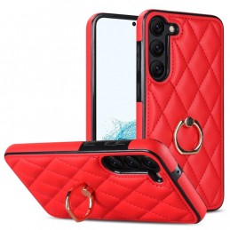 Funda Samsung Galaxy S23+ 5G Piel Rombico con Soporte Anillo