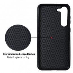 Funda Samsung Galaxy S23 5G Piel Rombico con Soporte Anillo