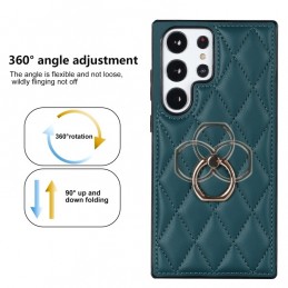 Funda Samsung Galaxy S23 Ultra Piel Rombico con Soporte Anillo