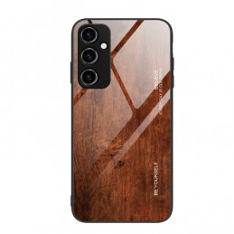 Funda Samsung Galaxy A54 de Vidrio de Grano de Madera