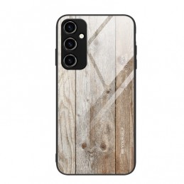 Funda Samsung Galaxy A54 de Vidrio de Grano de Madera