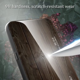 Funda Samsung Galaxy A54 de Vidrio de Grano de Madera