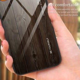 Funda Samsung Galaxy A54 de Vidrio de Grano de Madera