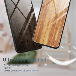 Funda Samsung Galaxy A54 de Vidrio de Grano de Madera