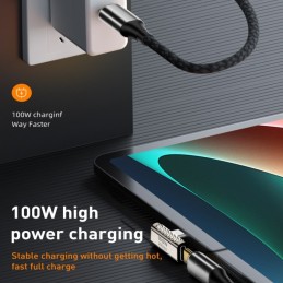 Adaptador 100W USB C de Aleación de Zinc de 20 Gbps
