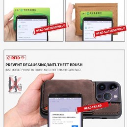 Funda Antirrobo RFiD con Billetera para iPhone 14 Pro Max