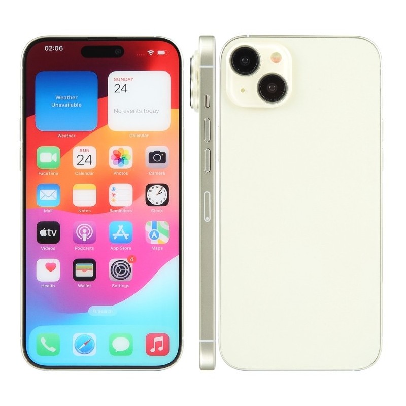 Maqueta con Pantalla Color de iPhone 15 Plus