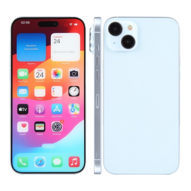 Maqueta con Pantalla Color de iPhone 15 Plus