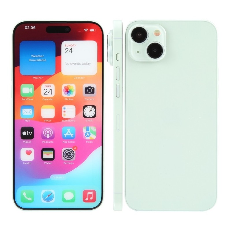 Maqueta con Pantalla Color de iPhone 15 Plus