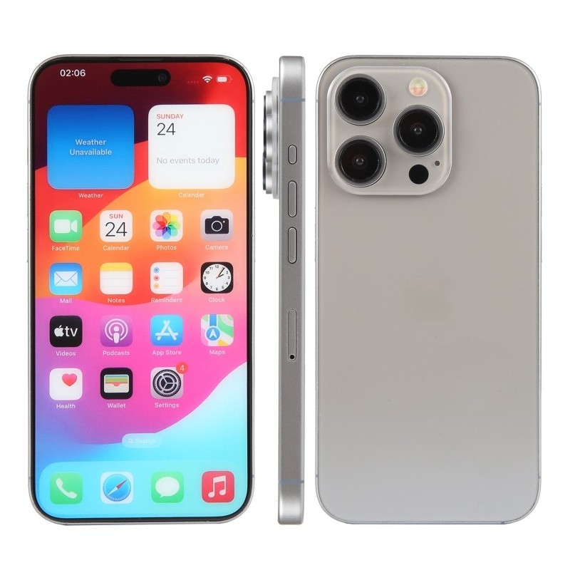 Maqueta con Pantalla Color de iPhone 15 Pro Max