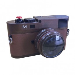 Maqueta de Cámara DSLR Leica M Modelo Photo Studio (Café Oscuro)