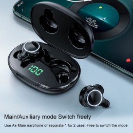 JOYROOM Auriculares Bluetooth Impermeables TWS con Caja de Carga y Pantalla LED