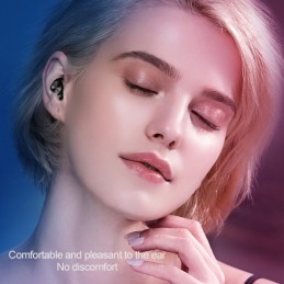 Auriculares de Botón Con Bluetooth True Wireless con Caja de Carga