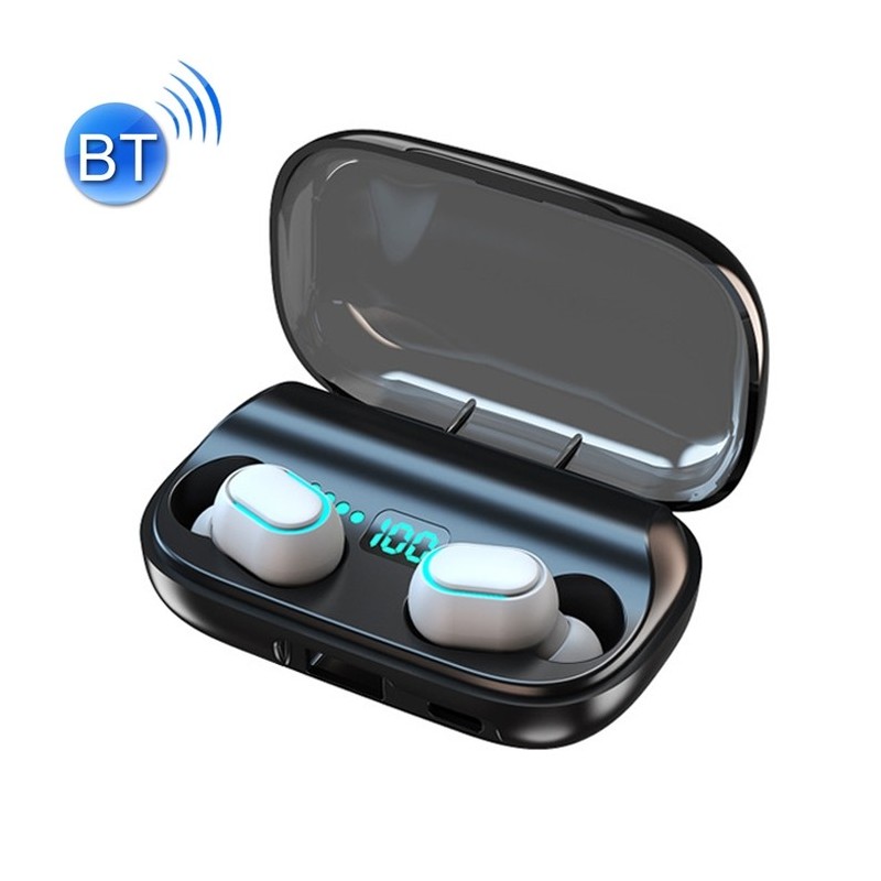 TWS Auriculares Botón Inalámbricos Bluetooth con Caja de Carga Magnética