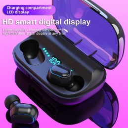 TWS Auriculares Botón Inalámbricos Bluetooth con Caja de Carga Magnética