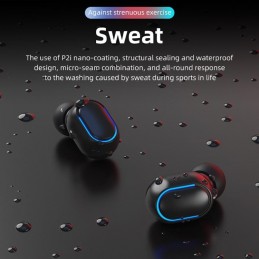 TWS Auriculares Botón Inalámbricos Bluetooth con Caja de Carga Magnética