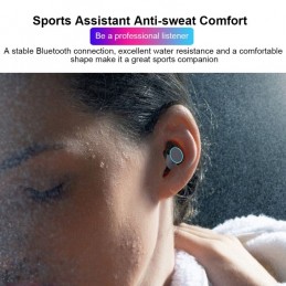HAMTOD Auriculares Binaurales Botón Impermeables Waterproof IPX6