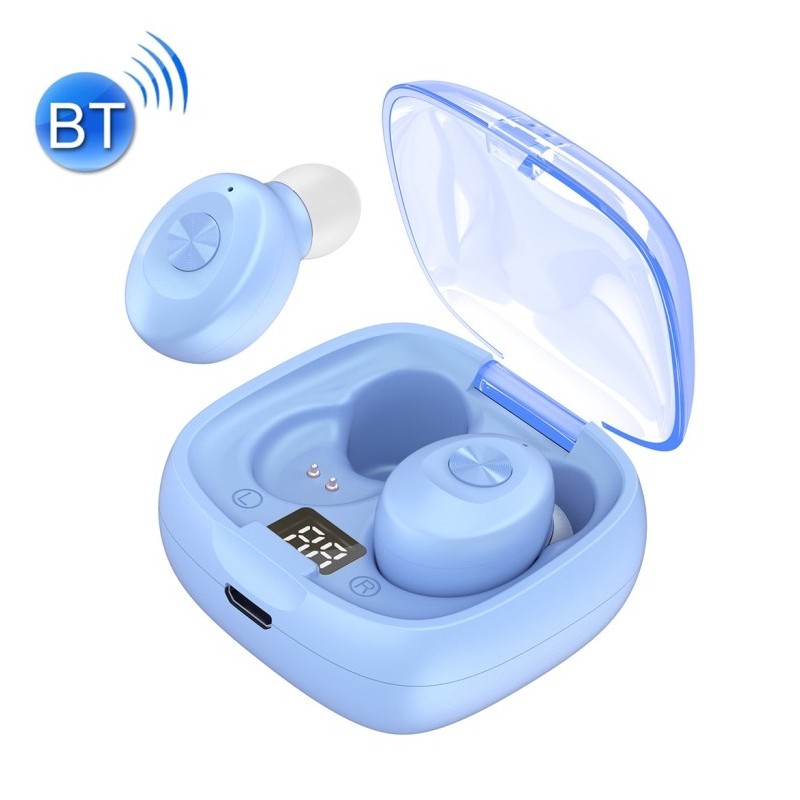 auriculares bluetooth impermeables tipo botón con asistente de voz