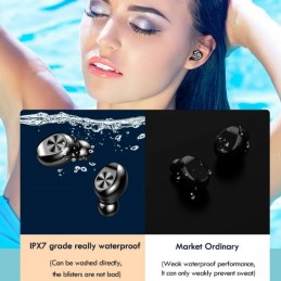 Auriculares Impermeables IPX7 Bluetooth con Caja de Carga
